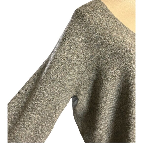 Madewell Womens XL Gray  Knit Wool Blend Oversized Boxy  V Neck Soft Sweater - Picture 5 of 10